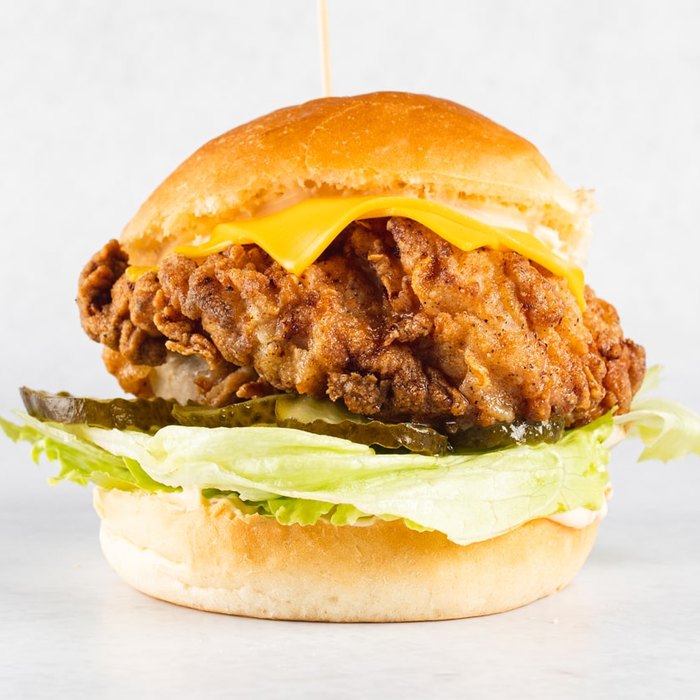 Rocky crispy chicken burger